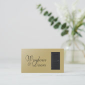 Bouw van Windows- en deurinstallateurs Visitekaartje (Staand voorkant)