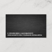 Bouw van woningen visitekaartje (Achterkant)