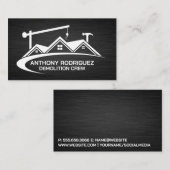 Bouw van woningen visitekaartje (Voorkant / Achterkant)