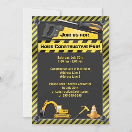 Bouw van zondagshulpmiddelen kaart (Achterkant)