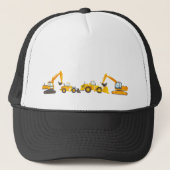 Bouw van zware apparatuur Bulldozer Excavator Trucker Pet (Voorkant)