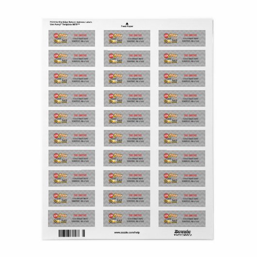 Bouw Verjaardag Adresetiketten Dump Truck Etiket (Full Sheet)