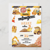 Bouw Verjaardag, Bouw, Tractor, Kaart (Voorkant)