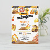 Bouw Verjaardag, Bouw, Tractor, Kaart (Staand voorkant)