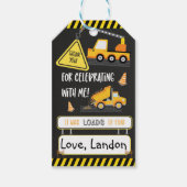 Bouw Verjaardag Dank u Cadeaulabel (Voorkant)