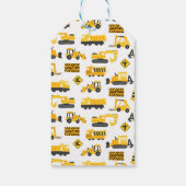 Bouw Verjaardag Dank u Cadeaulabel (Achterkant)