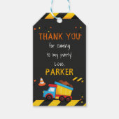 Bouw Verjaardag Dank u Chalkboard Cadeaulabel (Voorkant)