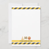 Bouw Verjaardag dank u kaart (Achterkant)