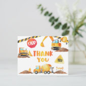 Bouw Verjaardag Dank u kaart - WH (Staand voorkant)