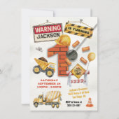 Bouw Verjaardag Draaien Een Wrecking Bal Kaart (Voorkant)