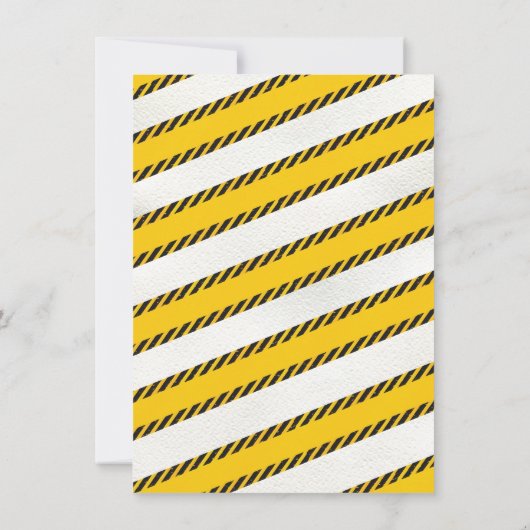 Bouw Verjaardag Draaien Vier Wrecking Bal Kaart (Achterkant)