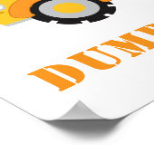 Bouw Verjaardag Dump Gifts Here Party Sign Poster (Hoek)