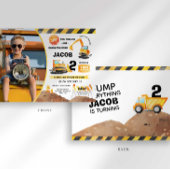 Bouw Verjaardag Foto uitnodiging Alle leeftijden