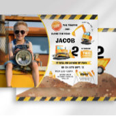 Bouw Verjaardag Foto uitnodiging Alle leeftijden