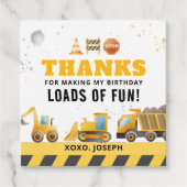 Bouw Verjaardag gunst Tags Bedankjes Labels (Voorkant)