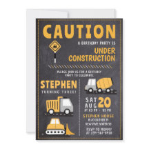 Bouw Verjaardag Kind Uitnodiging Sjablonen