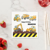 Bouw Verjaardag Papieren Servetten (Insitu)
