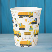Bouw Verjaardag Party Papieren Bekers – Geel Du