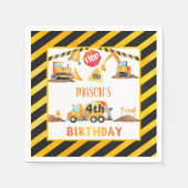 Bouw Verjaardag servet - W (Voorkant)