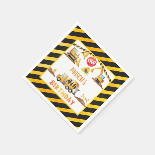 Bouw Verjaardag servet - W (Hoek)