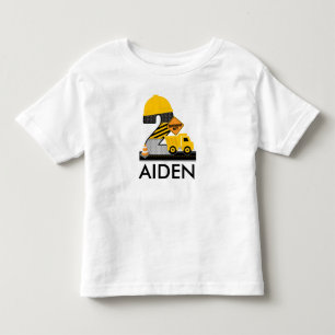 Bouw Verjaardag Shirt, Dump Truck Leeftijd 2 Kinder Shirts