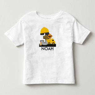 Bouw Verjaardag Shirt, Dump Truck Leeftijd 3 Kinder Shirts