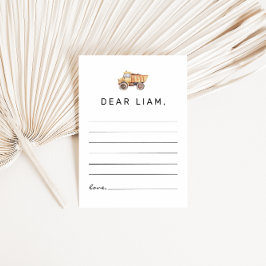 Bouw Verjaardag Time Capsule Note Kaart Notitiekaartje