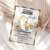 Bouw Verjaardag Uitnodiging, 2e verjaardag Kaart