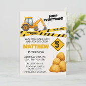 Bouw Verjaardag Uitnodiging Sjablonen (Staand voorkant)