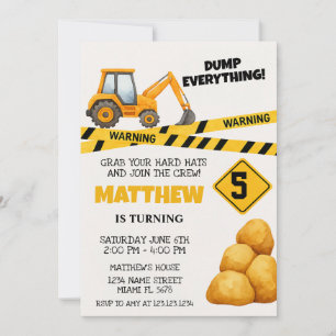 Bouw Verjaardag Uitnodiging Sjablonen