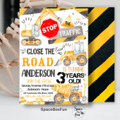 Bouw Verjaardag uitnodiging voor 3 jaar oud