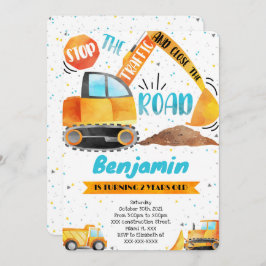 Bouw Verjaardag uitnodigingen