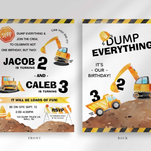 Bouw Verjaardag Verwant Uitnodiging Alle leeftijde