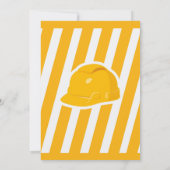 Bouw Verjaardagsfeest bewerkbare uitnodiging (Achterkant)