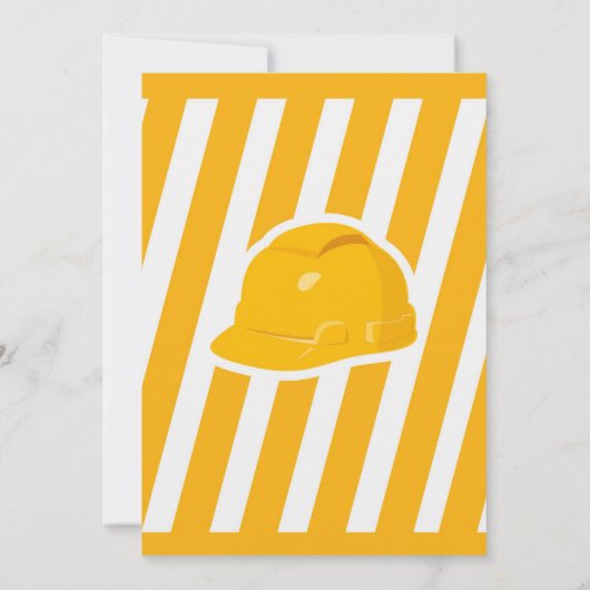 Bouw Verjaardagsfeest bewerkbare uitnodiging (Achterkant)