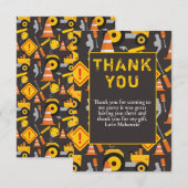 Bouw Verjaardagsfeestje Bedankkaart (Voorkant / Achterkant)