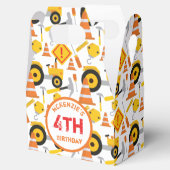 Bouw Verjaardagsfeestje Leeftijd Witte Favorietend Bedankdoosjes (Geopend)