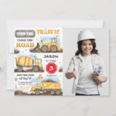 Bouw Verjaardagsfeestuitnodiging met foto Kaart (Voorkant)