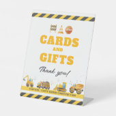 Bouw Verjaardagskaarten en Cadeauteken Reclamebord Met Voetstuk (Voorkant)