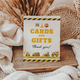 Bouw Verjaardagskaarten en Cadeauteken Reclamebord Met Voetstuk