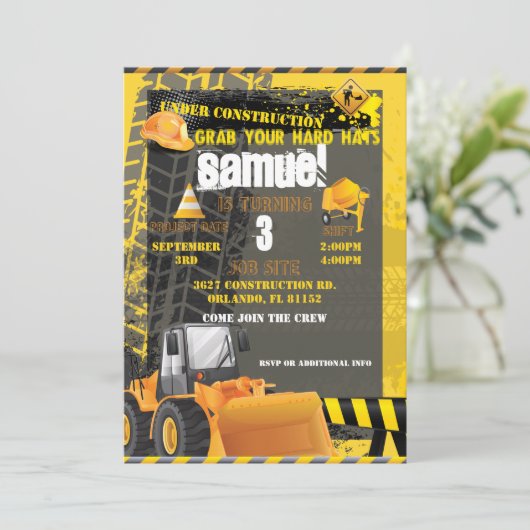 Bouw Verjaardagstas Kaart (Staand voorkant)