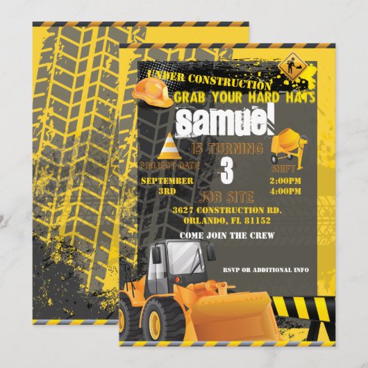 Bouw Verjaardagstas Kaart (Voorkant / Achterkant)