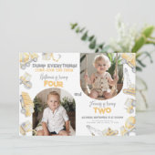 Bouw Verwant Tweeling Dubbele Verjaardagsfeest Kaart (Staand voorkant)