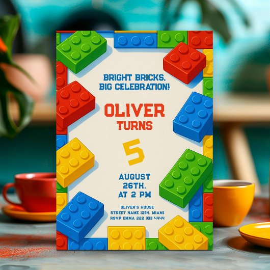 Bouw & Vier – Verjaardag met bouwstenen Kaart