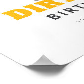 Bouw vies 3rdy Verjaardag Welkom Bord Poster (Hoek)