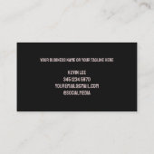 Bouw Visitekaartje (Achterkant)