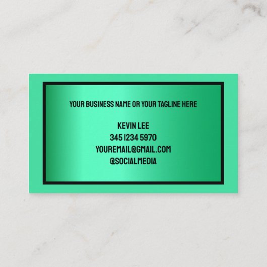 Bouw Visitekaartje (Achterkant)