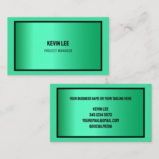 Bouw Visitekaartje (Voorkant / Achterkant)