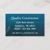 Bouw Visitekaartje (Achterkant)