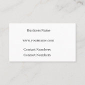 Bouw Visitekaartje (Achterkant)